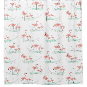 Flamingos Multi shower curtain