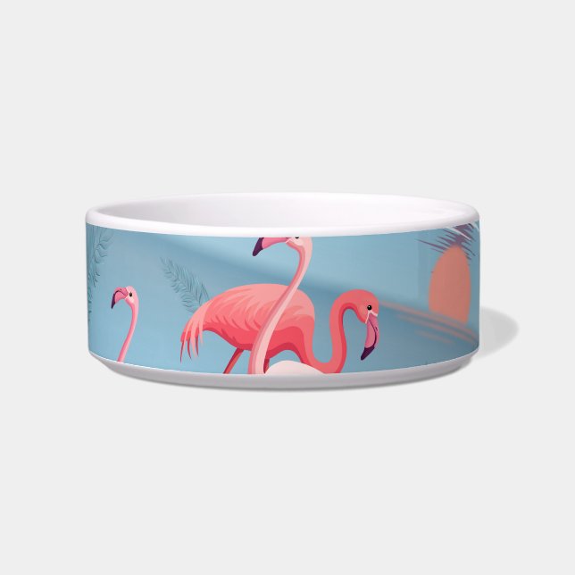 Flamingos Pattern 1 Bowl (Front)