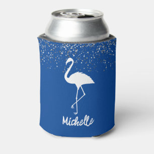 Flamingos Personalised Can Cooler