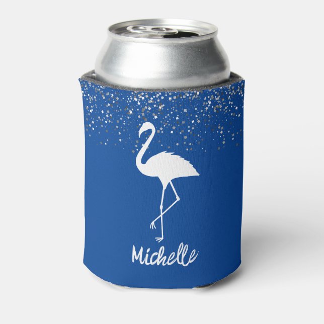 Flamingos Personalised Can Cooler (Can Back)
