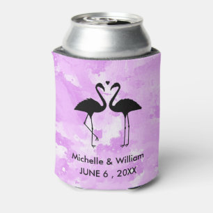 Flamingos Personalised Can Cooler