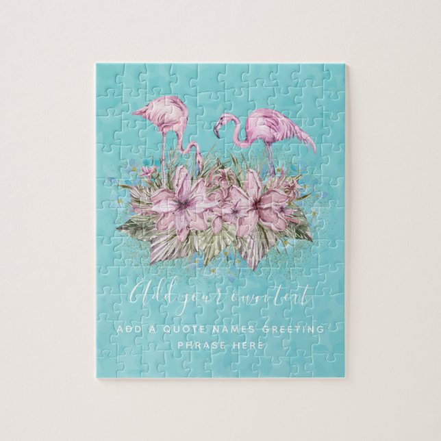 FLAMINGOS Personalised Jigsaw Puzzle (Vertical)