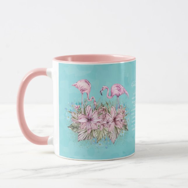 FLAMINGOS Personalised Mug (Left)