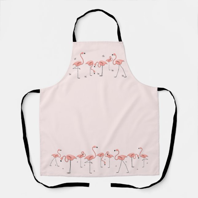 Flamingos Pink Line apron (Front)