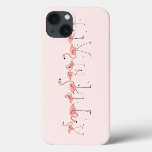 Flamingos Pink Line iPad case