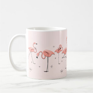 Flamingos Pink Line mug