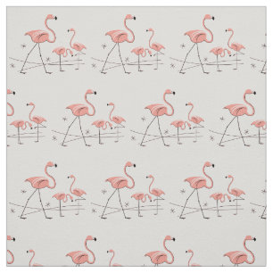 Flamingos Pink Trio 2 fabric