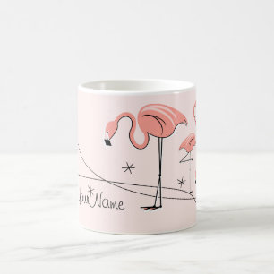 Flamingos Pink Trio 3 'Name' mug