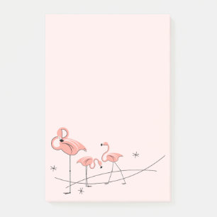 Flamingos Pink Trio Post-it Notes