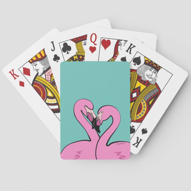 Flamingos Playing Cards (Back)
