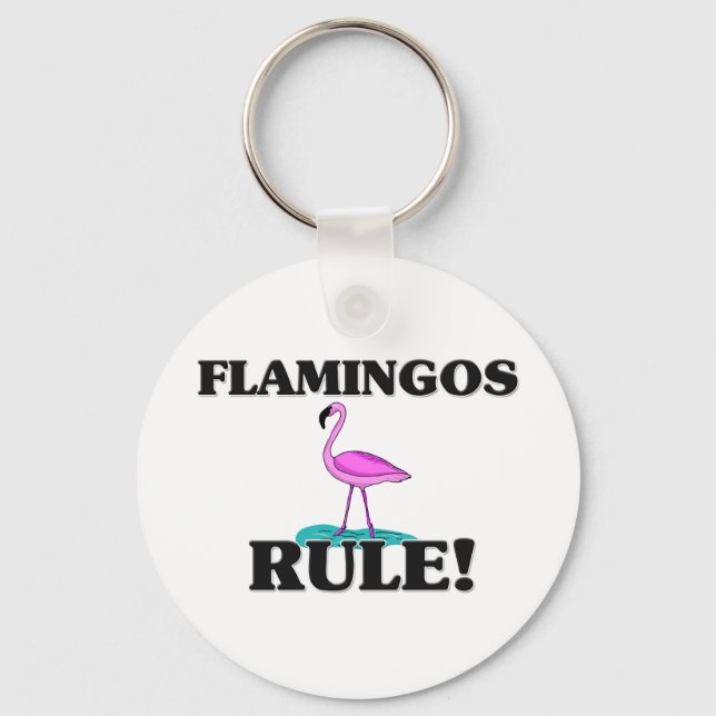 FLAMINGOS Rule! Key Ring (Front)