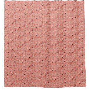 Flamingos shower curtain
