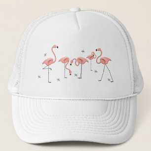 Flamingos Stars group trucker hat