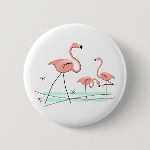 Flamingos Trio 2 button