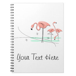 Flamingos Trio 3 Text notebook