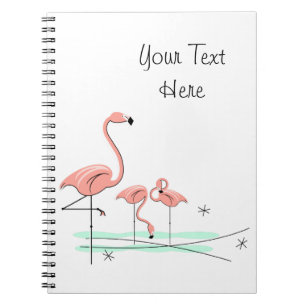Flamingos Trio 4 Text notebook