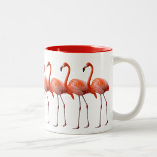 Flamingos Two-Tone Coffee Mug