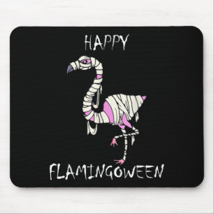 Flamingoween Funny Halloween Flamingo Mouse Pad