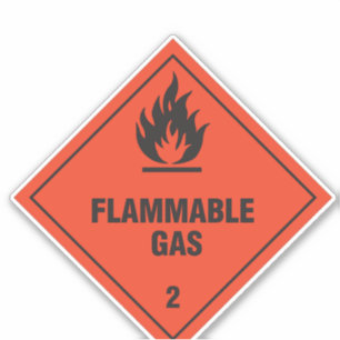 Flammable Gas 2 Label