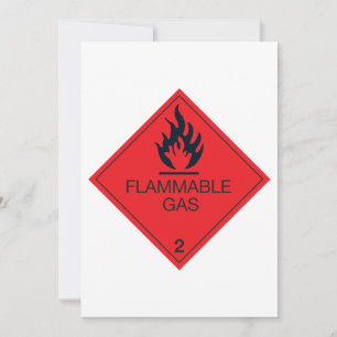 Flammable Gas Invitations