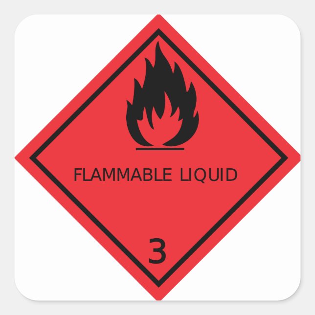 Flammable Liquid Sticker (Front)