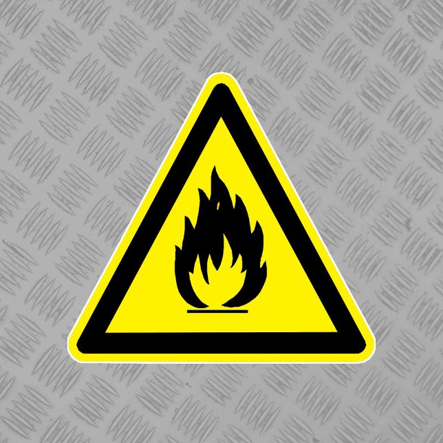Flammable Material Hazard Symbol Label (Creator Uploaded)