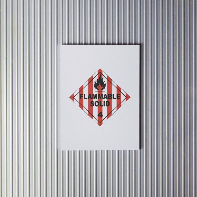 Flammable Solids 4 Label (Creator Uploaded)