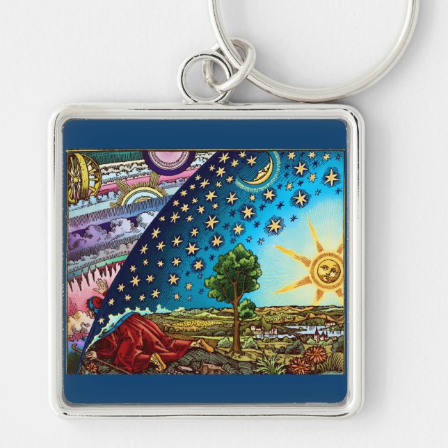 Flammarion Dome Necklace Key Ring (Front)