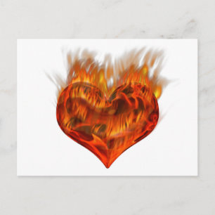 Flammendes Herz! Postcard
