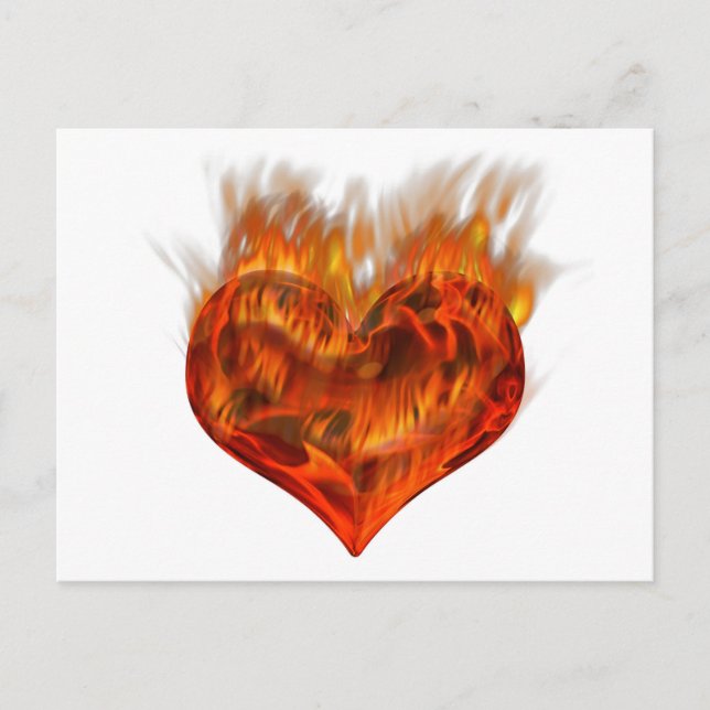 Flammendes Herz! Postcard (Front)