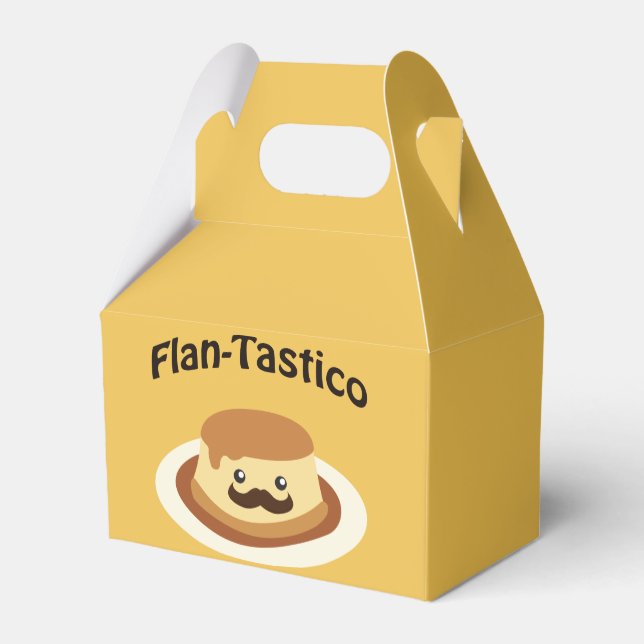 Flan-Tastico! Cute Flan Favour Box (Back Side)