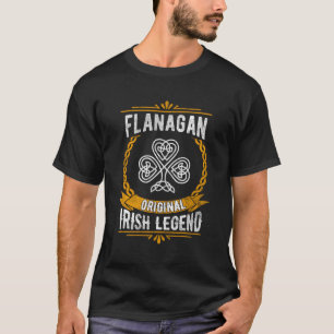 Flanagan Irish Name Gift Vintage Ireland Family Su T-Shirt