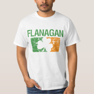 Flanagan Surname Clover T-Shirt