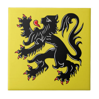 Flanders (Belgium) Flag Ceramic Tile