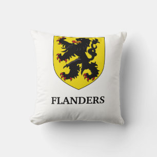 Flanders Coat of Arms Heraldic Lion Cushion