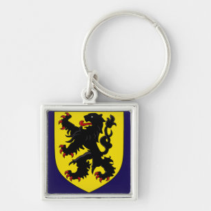Flanders Coat of Arms Key Ring