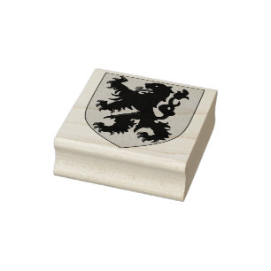 Flanders Coat of Arms Rubber Stamp