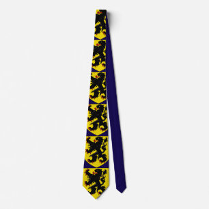 Flanders Coat of Arms Tie