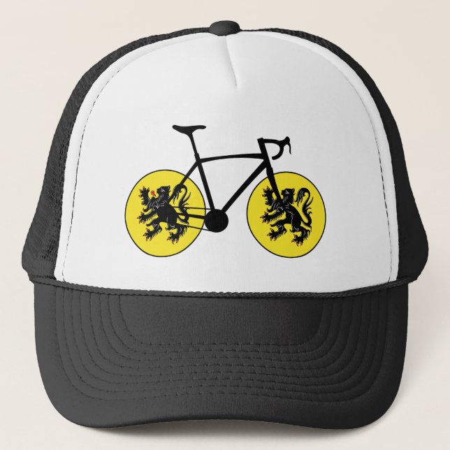Flanders Flag Cycling Trucker Hat (Front)