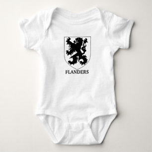 Flanders Lion Graphic Design Art Baby Bodysuit