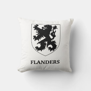Flanders Lion Graphic Design Art Cushion