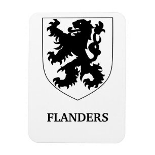 Flanders Lion Graphic Design Art Magnet