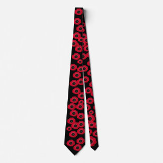 Flanders Poppies Men's Custom Tie