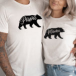 Flannel Adventure Papa Bear Baby Shower T-Shirt<br><div class="desc">Papa bear will love sporting this rustic shirt! Planning a baby shower can be a delightful experience, and by choosing Creative Union Designs' Flannel Adventure Bear Baby Shower theme can simplify the party planning process while adding a charming touch. The rustic Mama bear and baby bear on these designs evoke...</div>