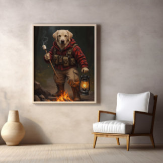 Flannel Fireside Fun With Fetch Poster