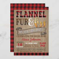 Flannel Fur and Fizz Bridal Shower