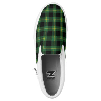 Flannel Green Buffalo Plaid Pattern Fall Autumn Slip-On Shoes