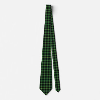 Flannel Green Buffalo Plaid Pattern Fall Autumn Tie