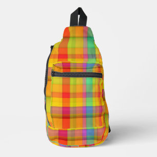 flannel  sling bag