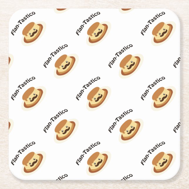 Flantastico Square Paper Coaster (Front)